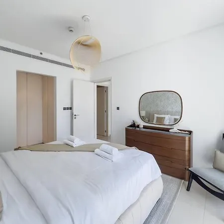 Ferienwohnung Modern 1Br Panoramic View, West Avenue Dubai Exterior foto